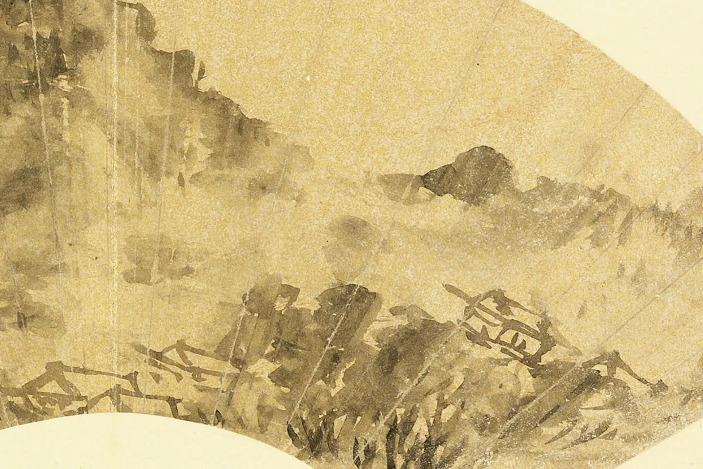 陈淳水墨山水画《仿米家云山图》局部 (1)