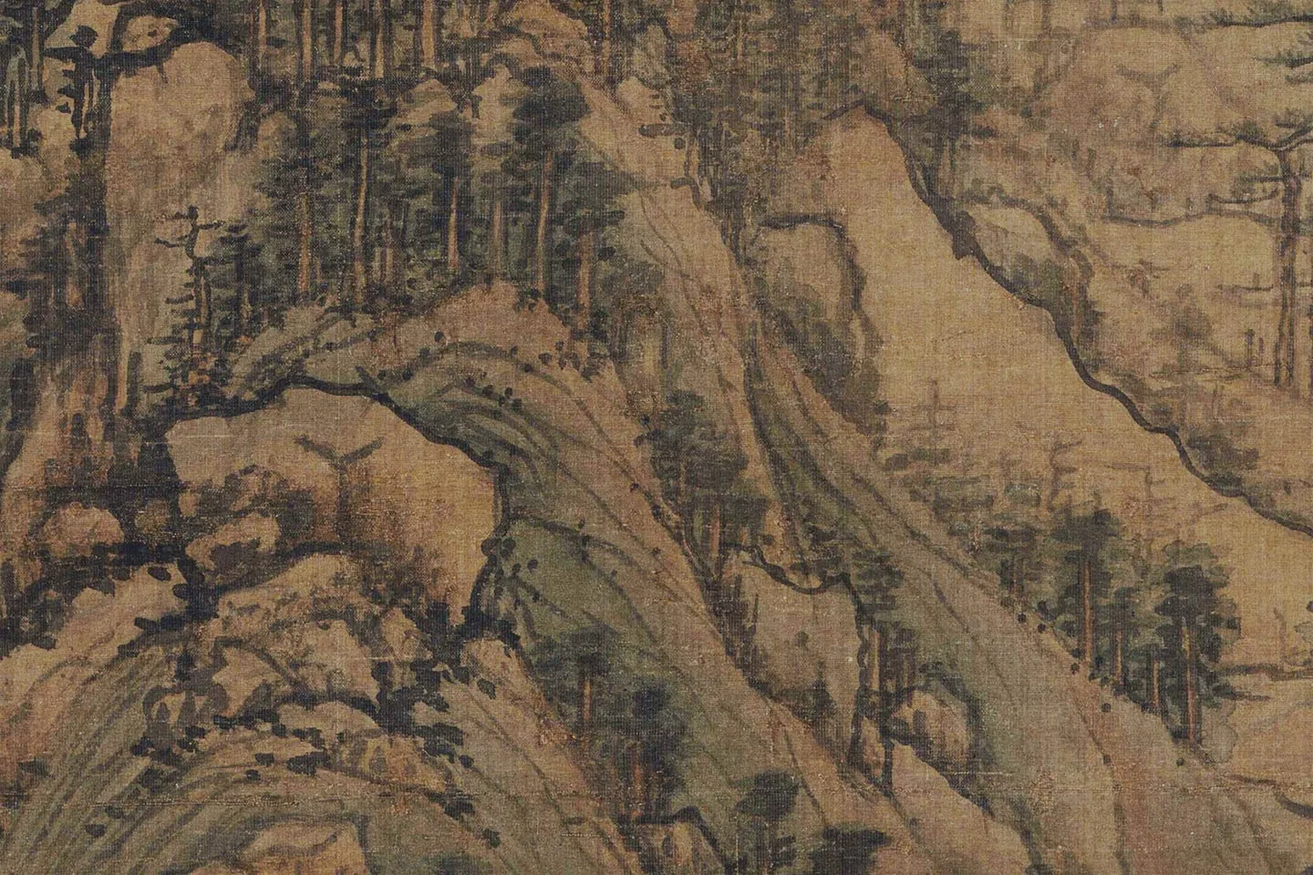 黄公望山水画《天池石壁图》局部 (7)