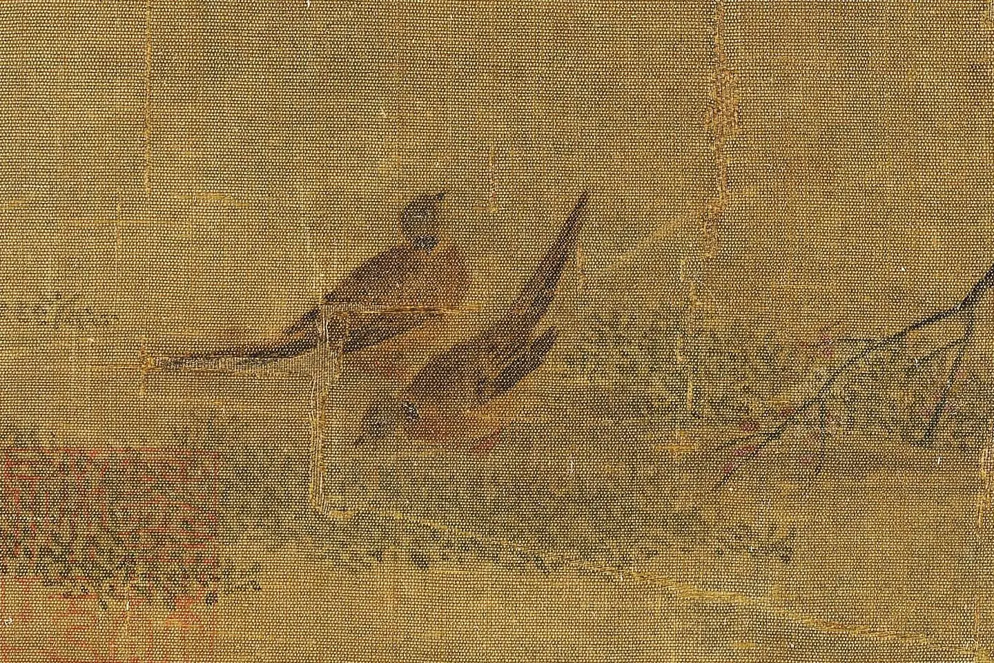 惠崇《秋野盘雕》高清大图局部 (1)