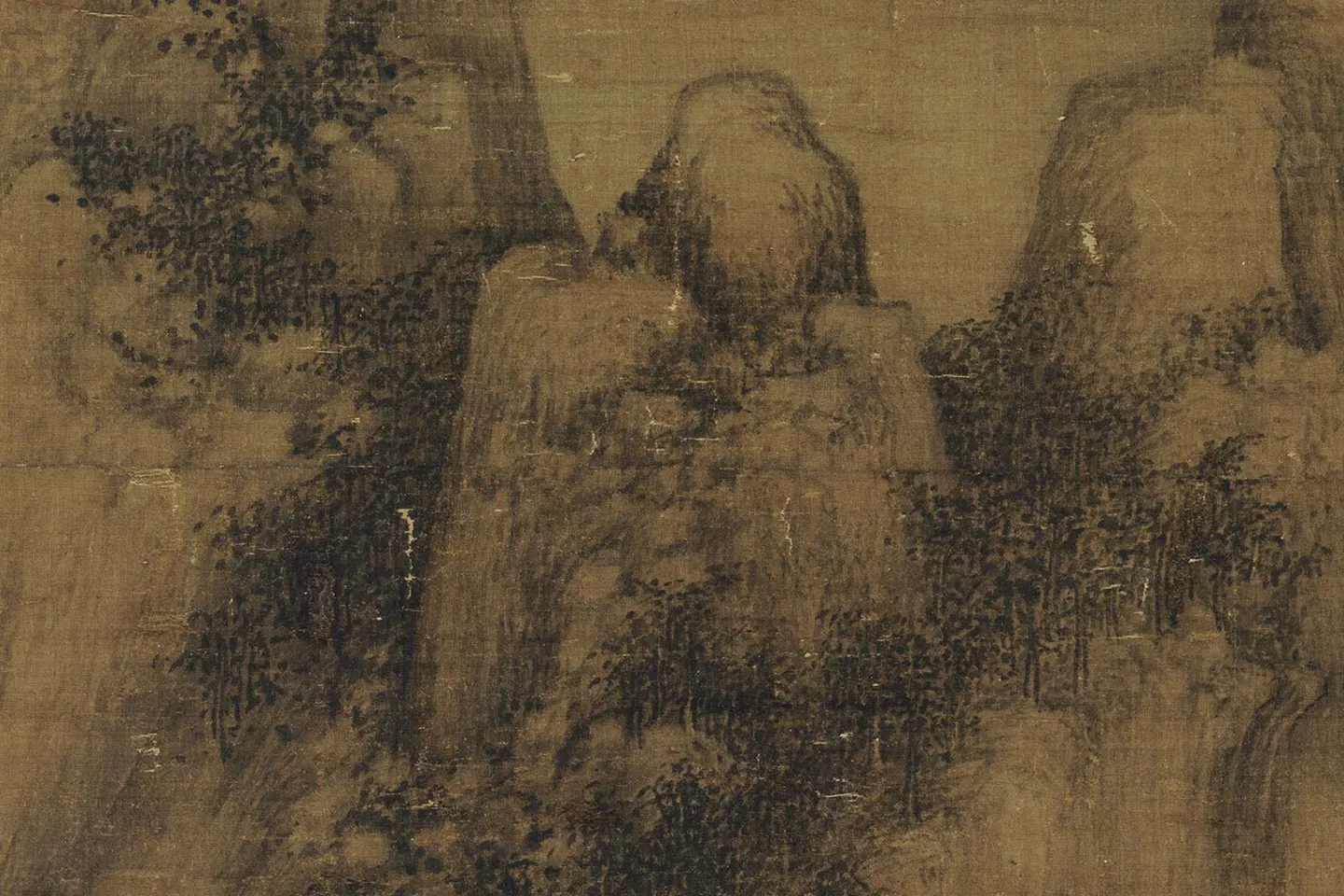 巨然山水画《萧翼赚兰亭图》局部 (2)