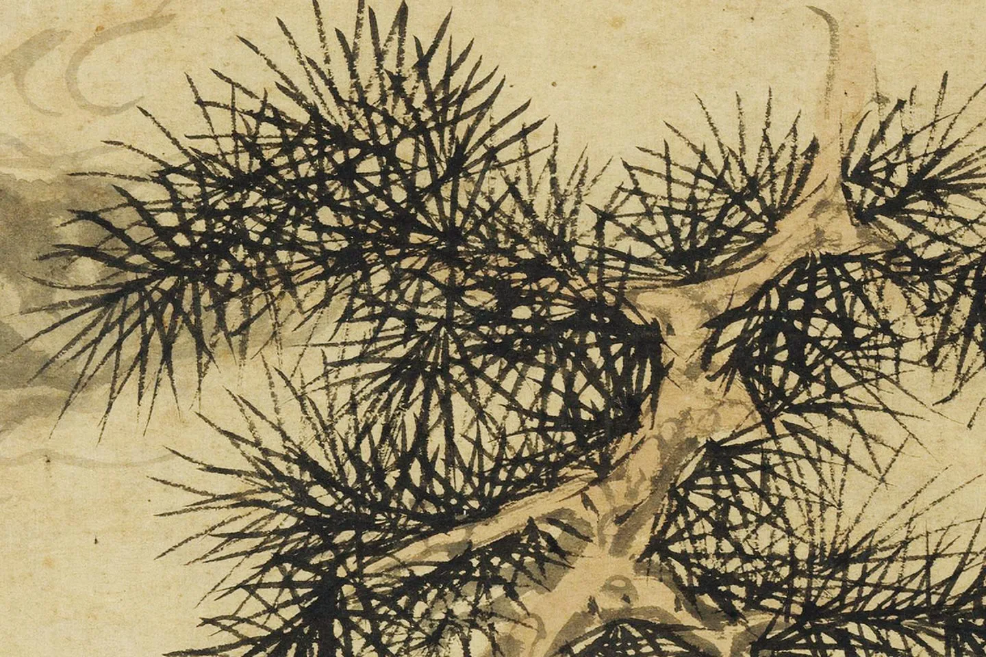 赵原《听松图》高清大图局部 (6)