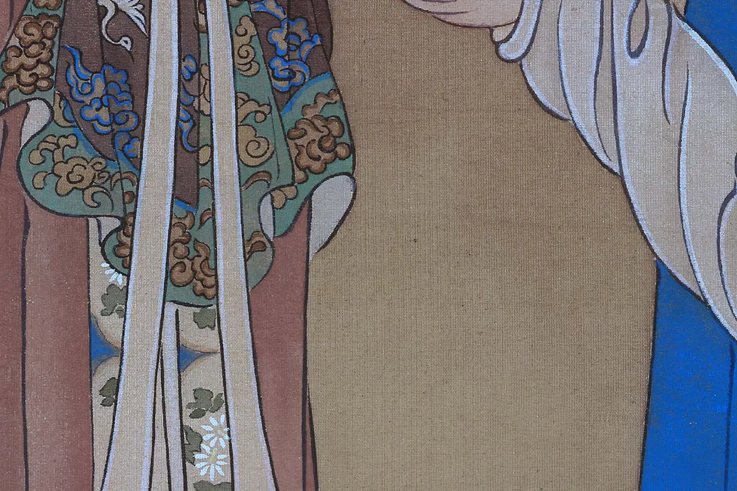 唐寅人物画《王蜀宫妓图》高清大图局部 (15)