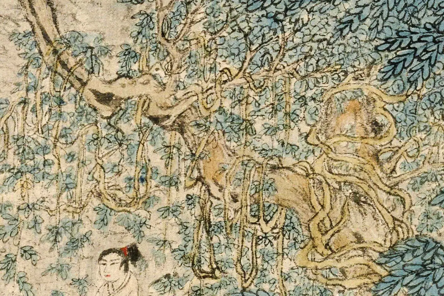 王蒙《葛稚川移居图》局部 (3)