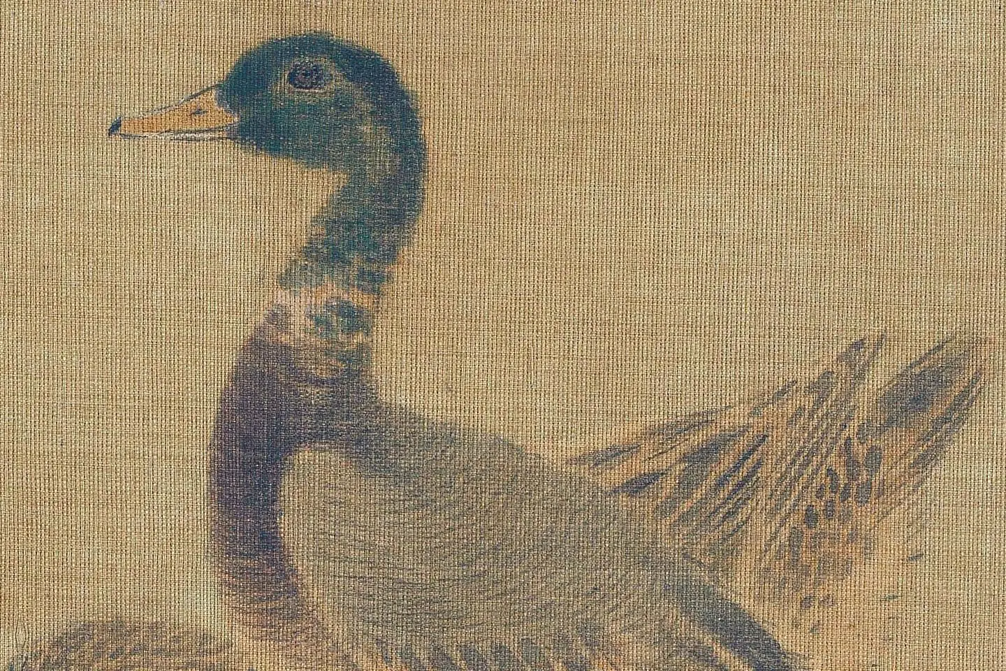 惠崇《秋渚文禽图》高清大图局部 (1)