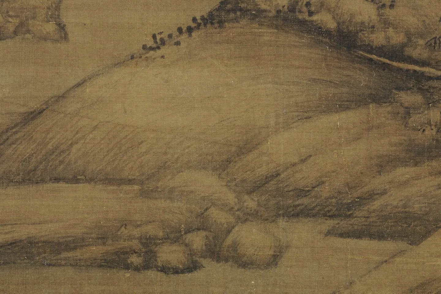 巨然山水画《萧翼赚兰亭图》局部 (7)