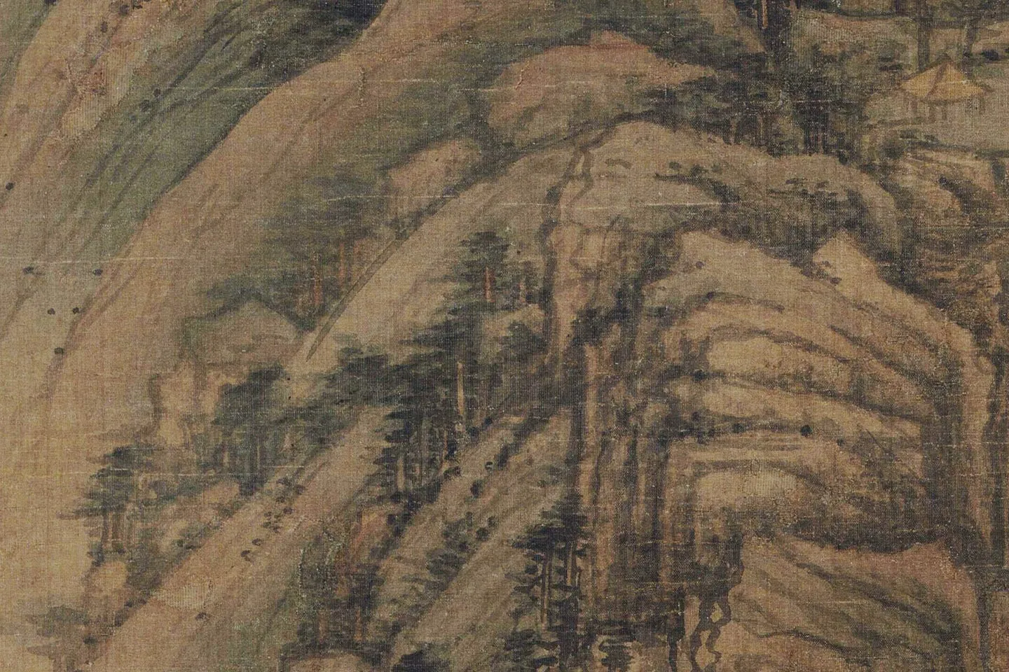 黄公望山水画《天池石壁图》局部 (9)