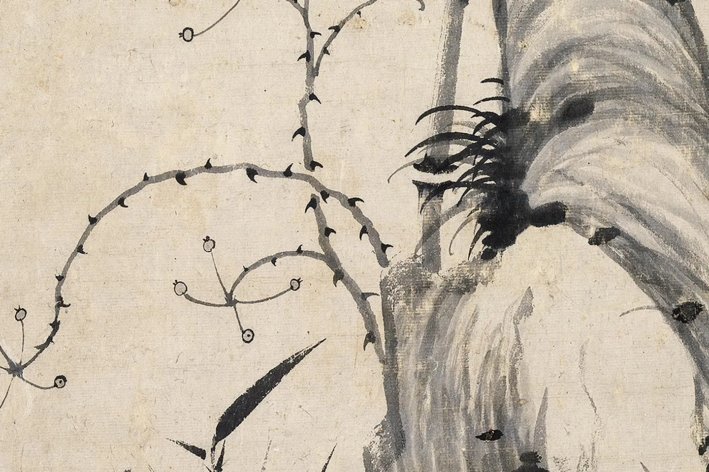 柯九思墨竹《晚香高节图》局部 (3)