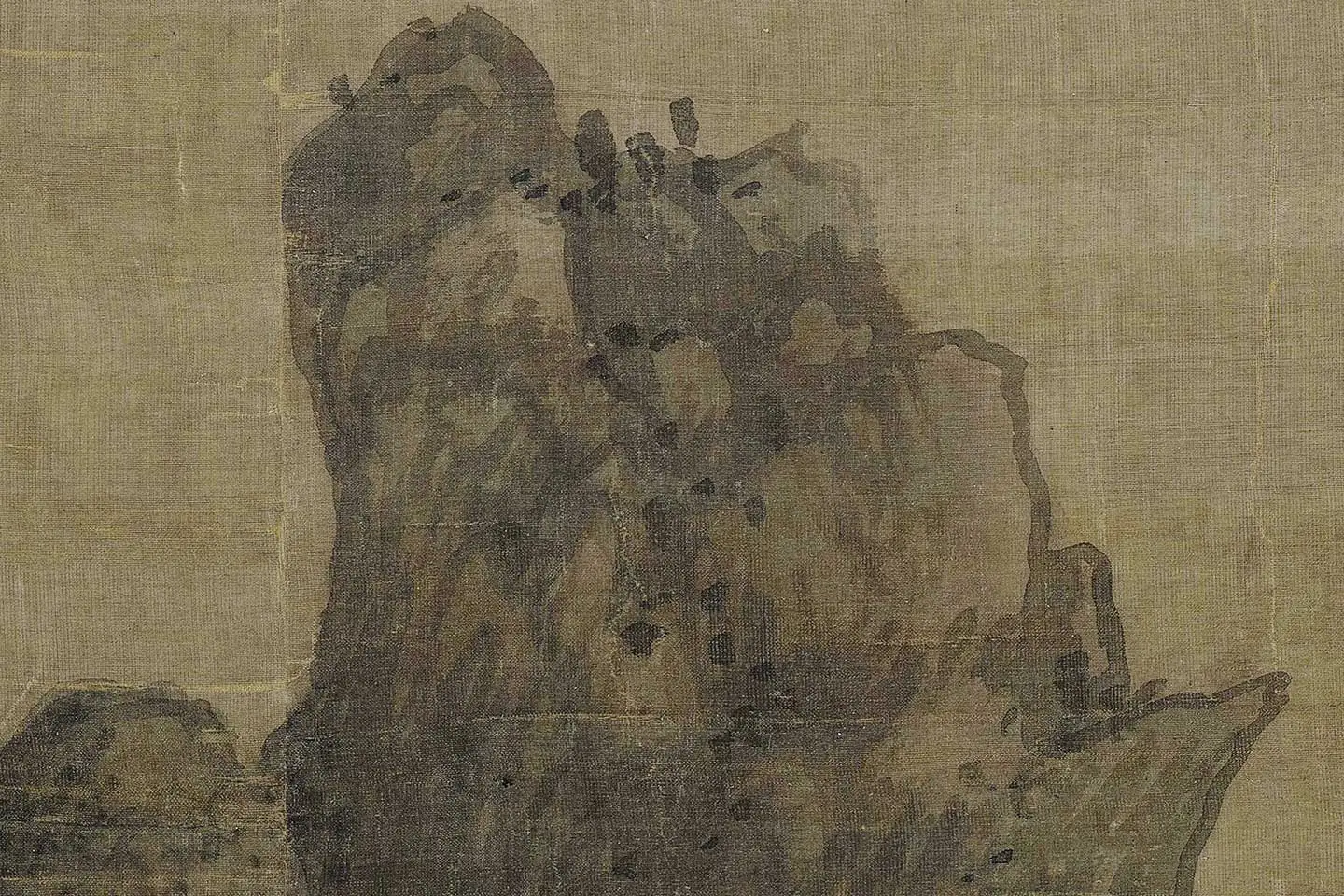 巨然山水画《秋山图》高清大图局部 (18)