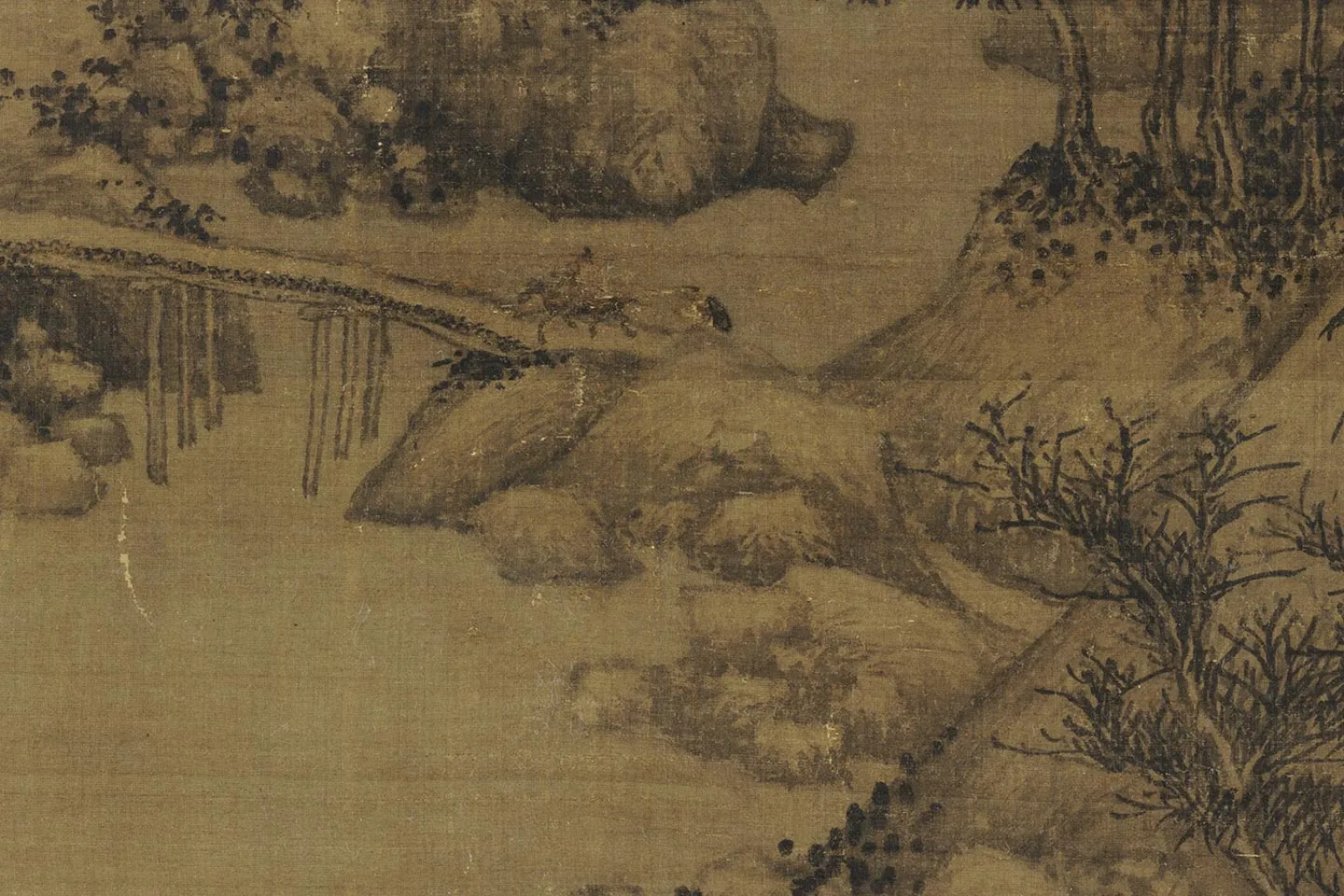 巨然山水画《萧翼赚兰亭图》局部 (6)