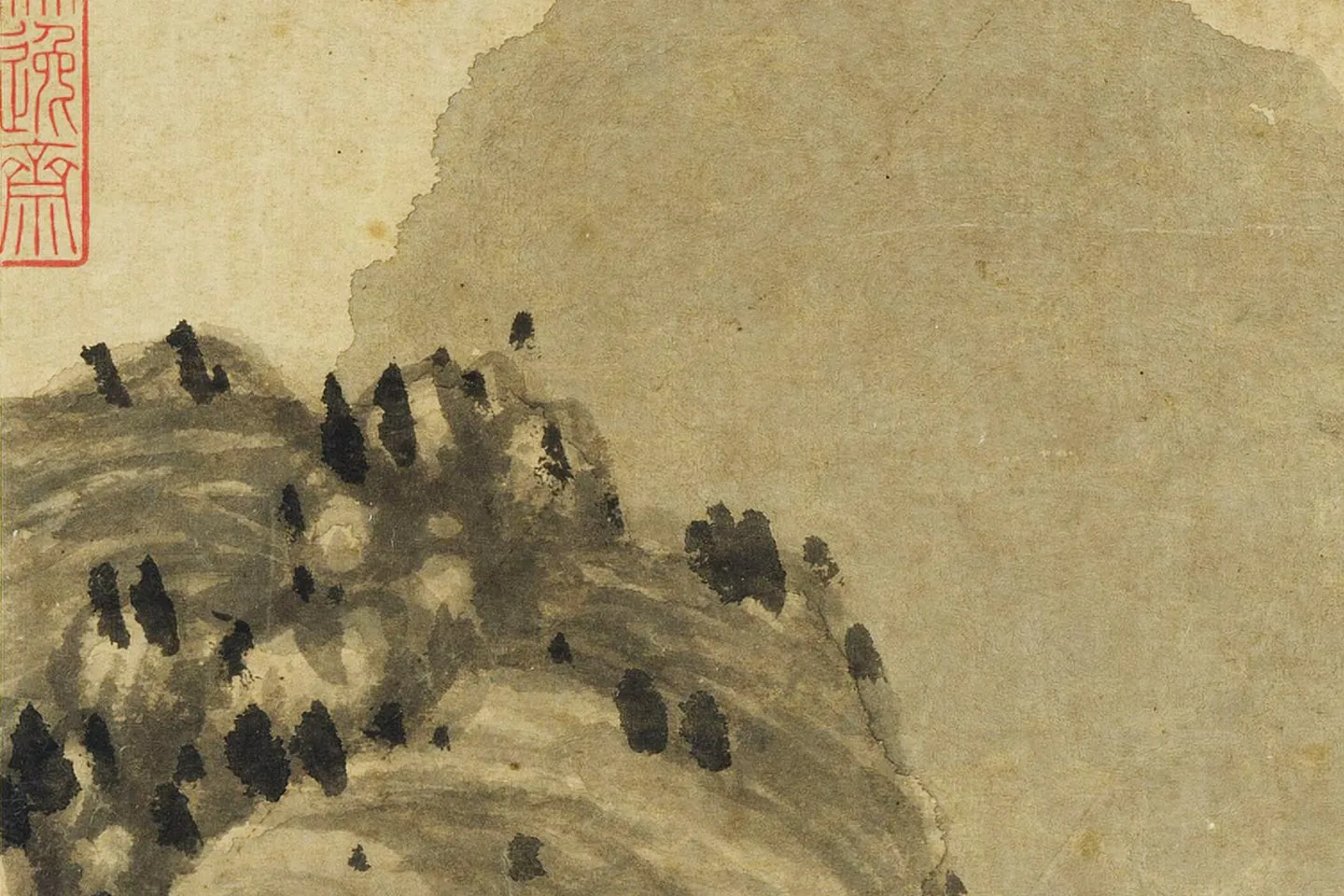 赵原《听松图》高清大图局部 (10)