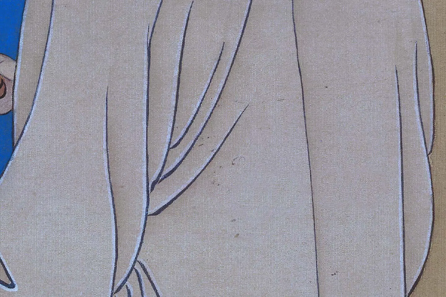 唐寅人物画《王蜀宫妓图》高清大图局部 (8)