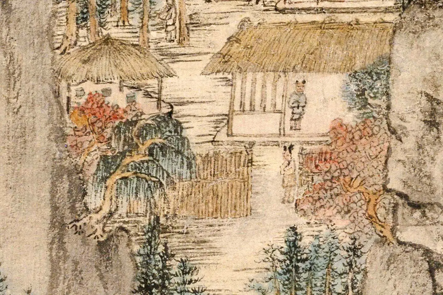 王蒙《葛稚川移居图》局部 (9)