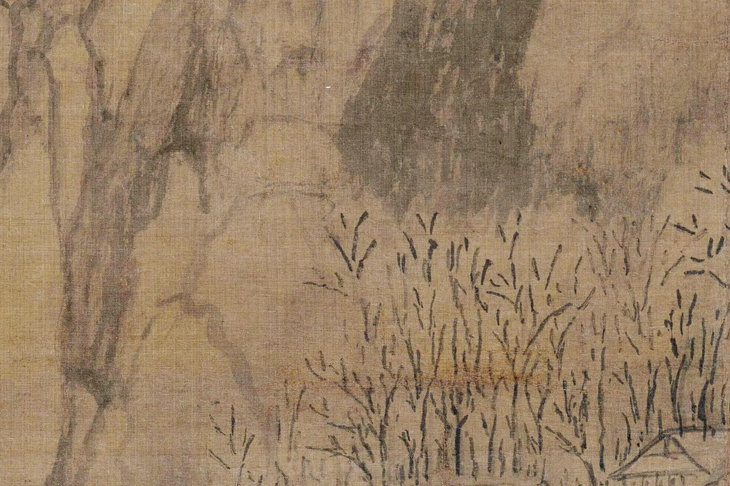 黄公望雪景山水《九峰雪霁图》局部 (5)