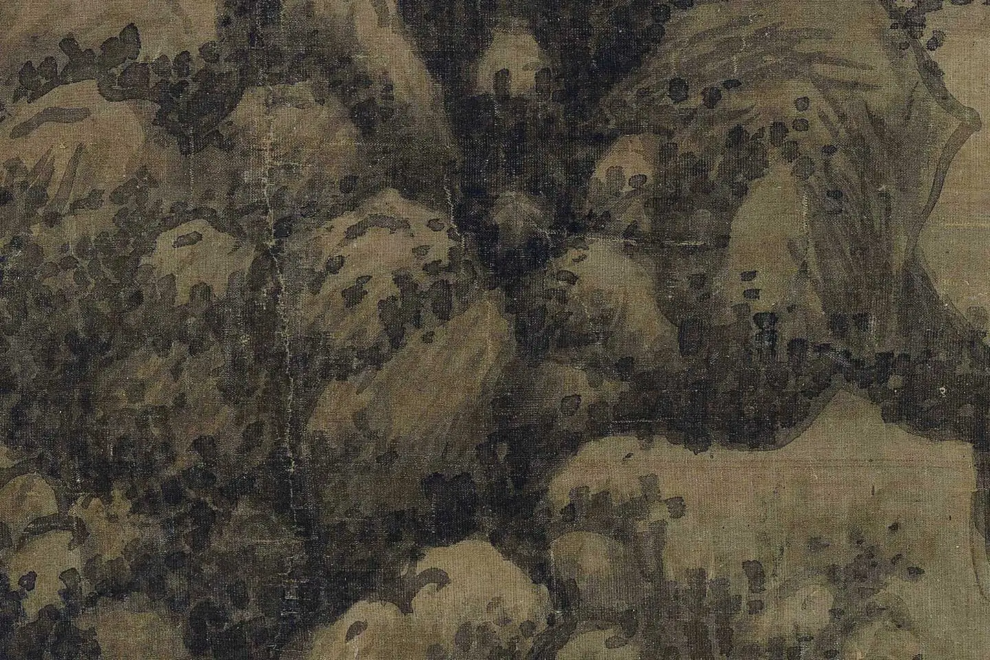 巨然山水画《秋山图》高清大图局部 (16)