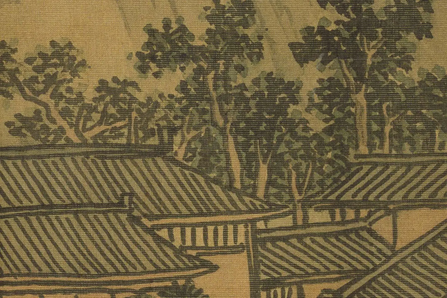 沈周山水《两江名胜图册》高清大图局部 (2)