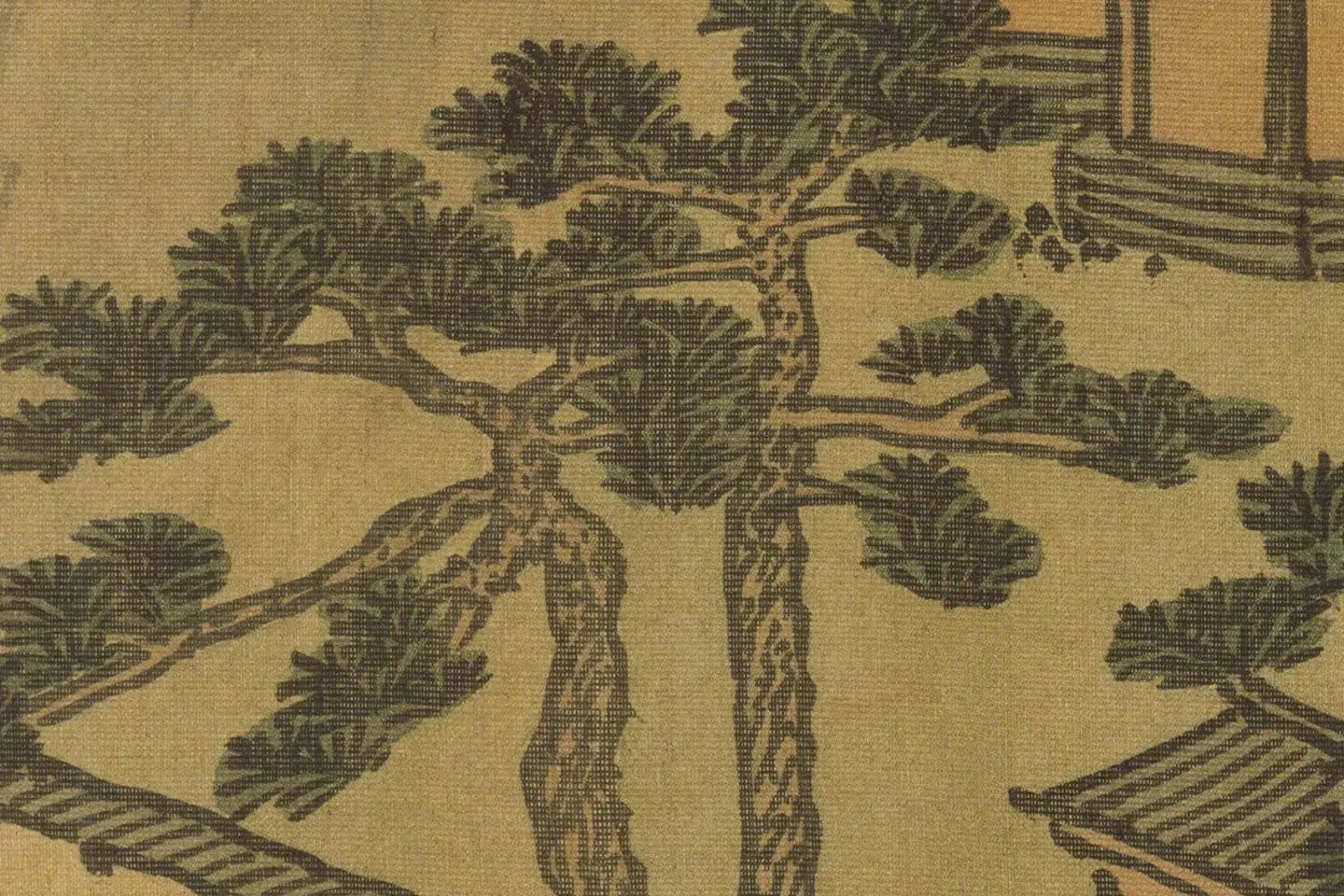 沈周山水《两江名胜图册》高清大图局部 (1)