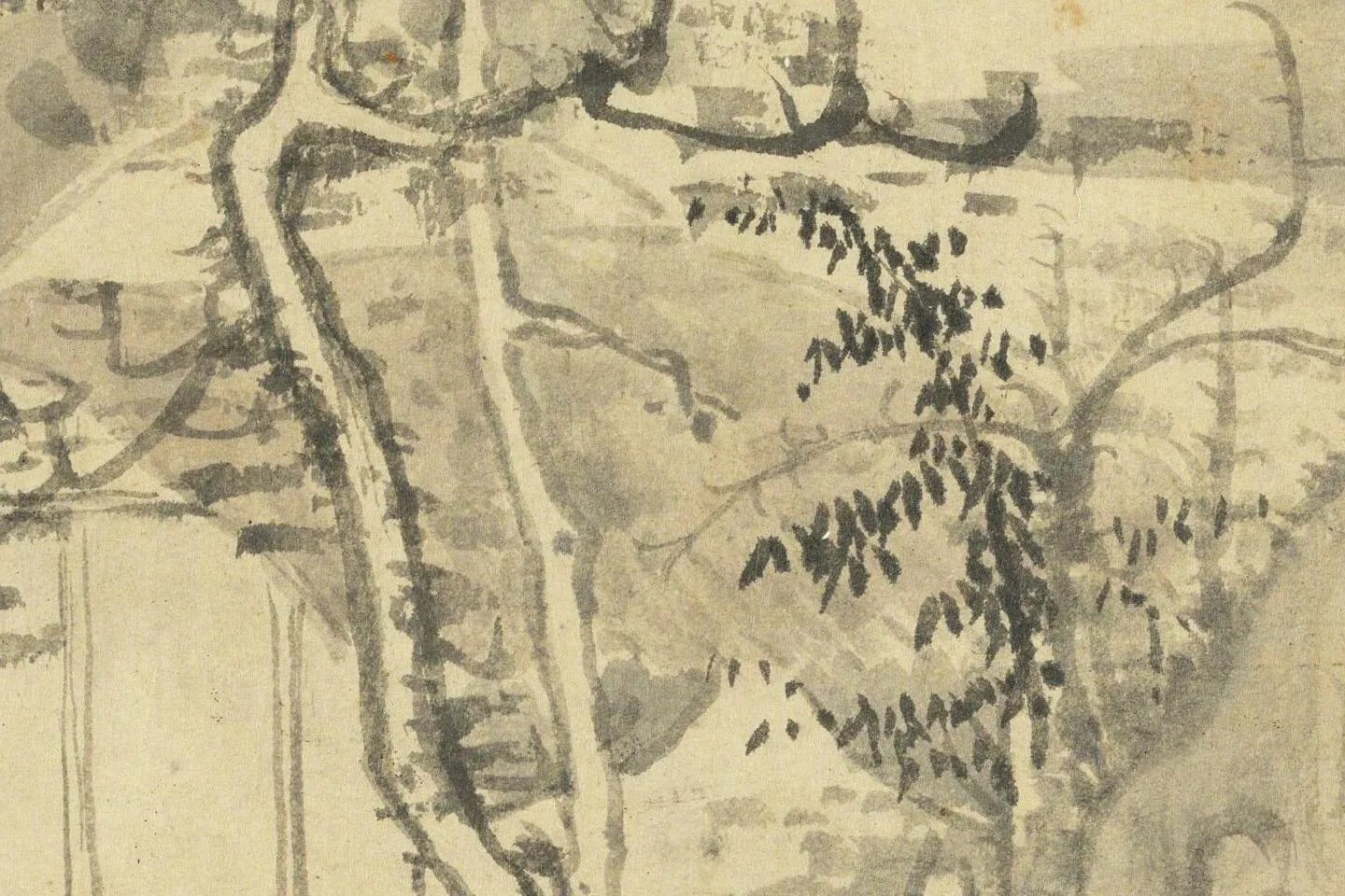 庄麟《翠雨轩图》高清大图局部 (4)