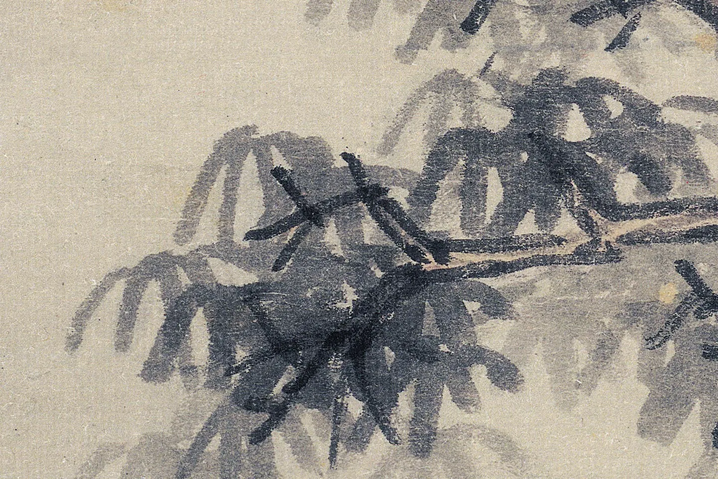 沈周山水画《魏园雅集图》高清大图局部 (3)