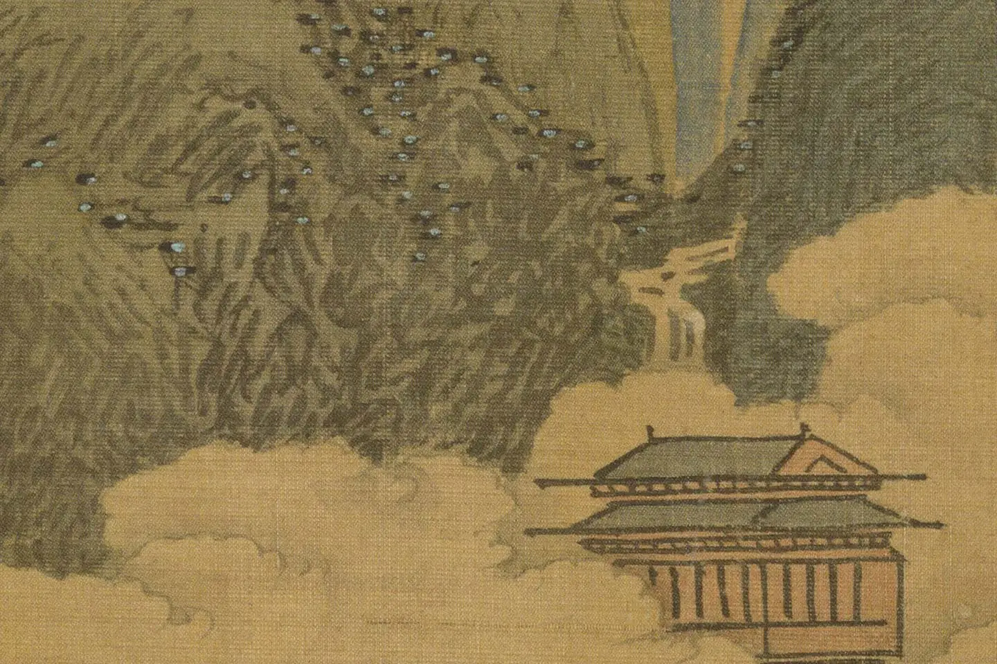 沈周山水《两江名胜图册》高清大图局部 (10)