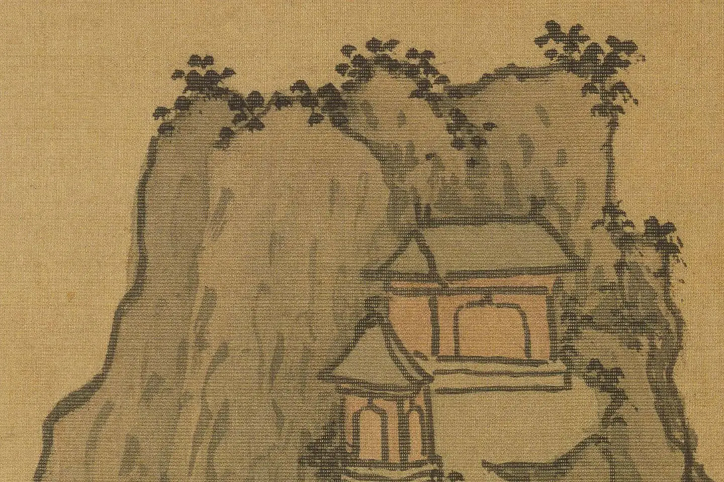 沈周山水《两江名胜图册》高清大图局部 (19)