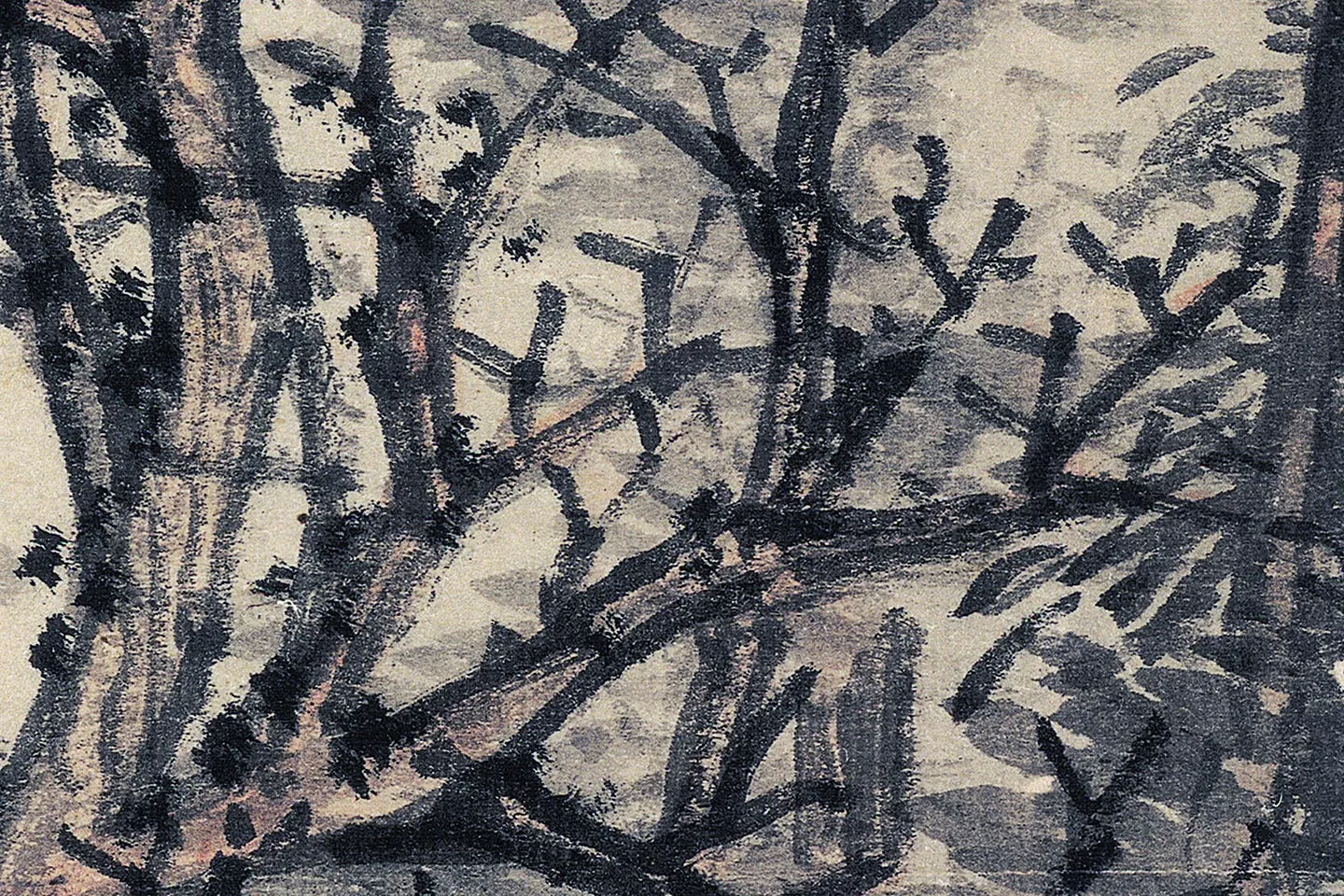 沈周山水画《魏园雅集图》高清大图局部 (5)