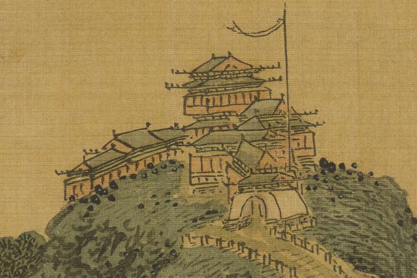 沈周山水《两江名胜图册》高清大图局部 (11)