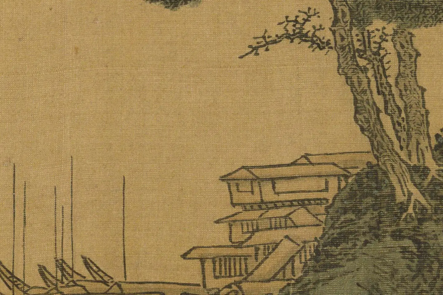 沈周山水《两江名胜图册》高清大图局部 (18)