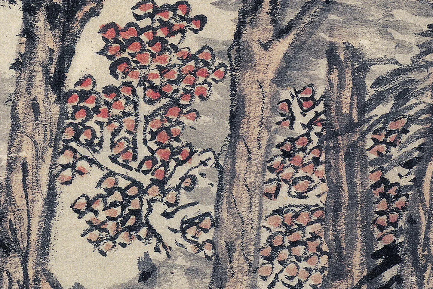 沈周山水画《魏园雅集图》高清大图局部 (4)