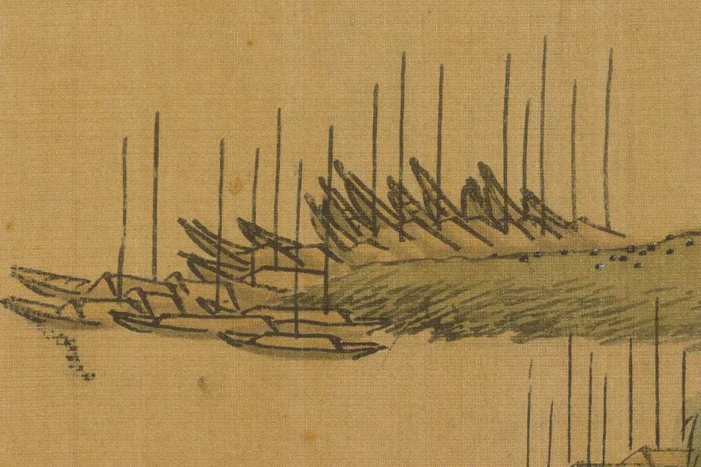 沈周山水《两江名胜图册》高清大图局部 (13)