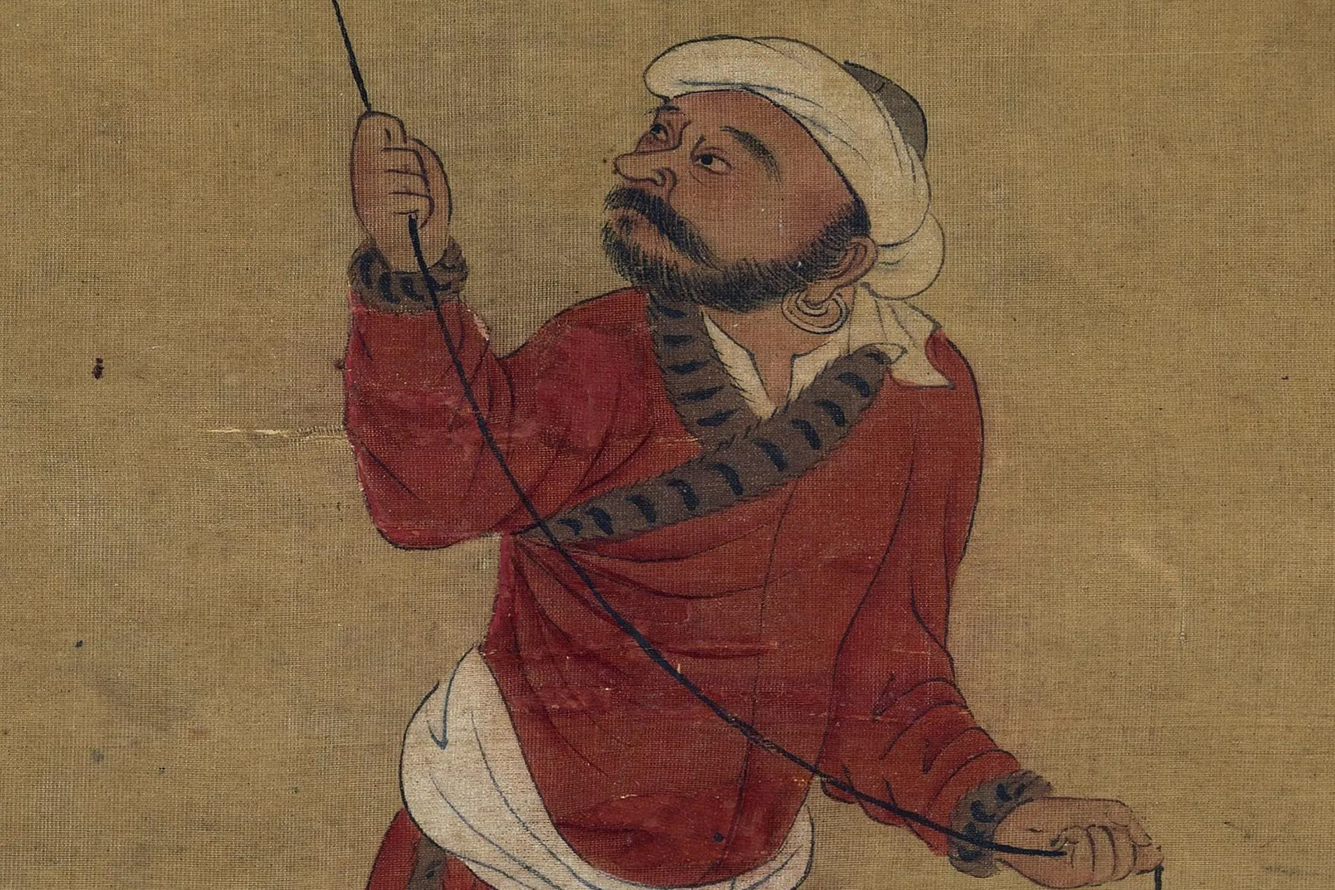 明人画麒麟沈度颂高清大图局部 (2)