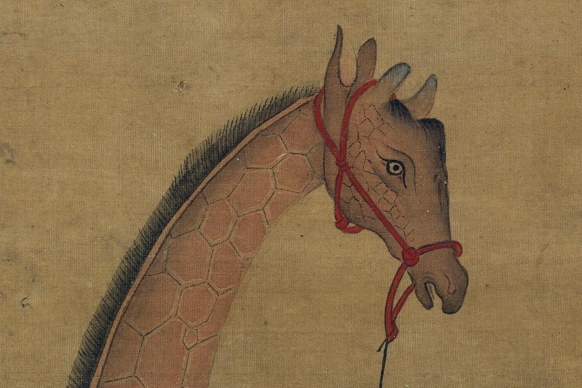 明人画麒麟沈度颂高清大图局部 (1)