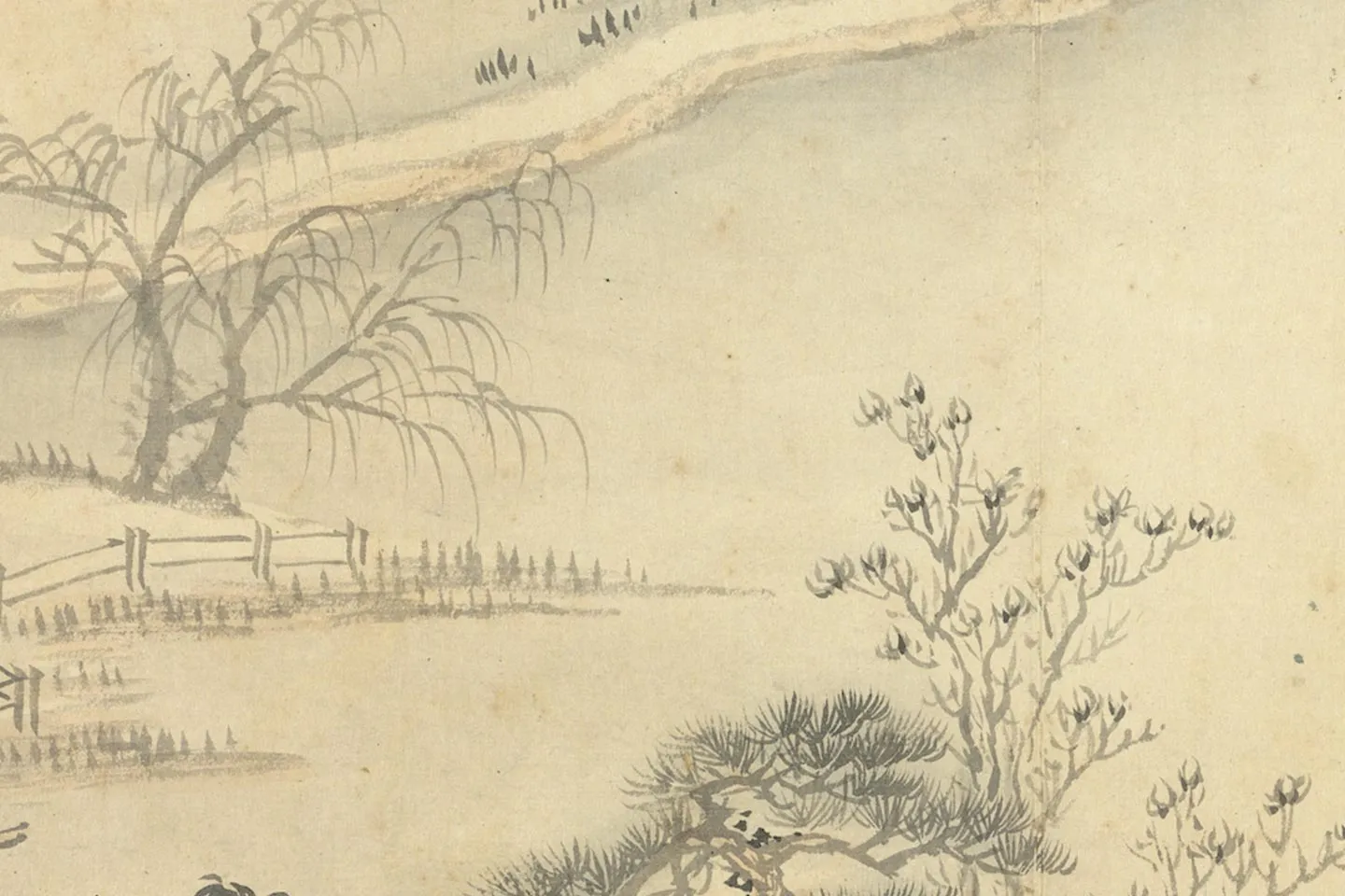 王翚山水《仿卢鸿草堂图》局部 (3)