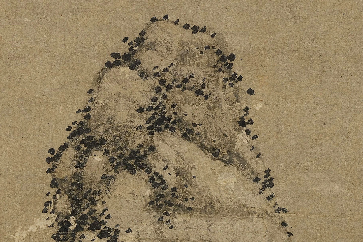 赵雍山水画《采菱图》高清大图局部 (8)