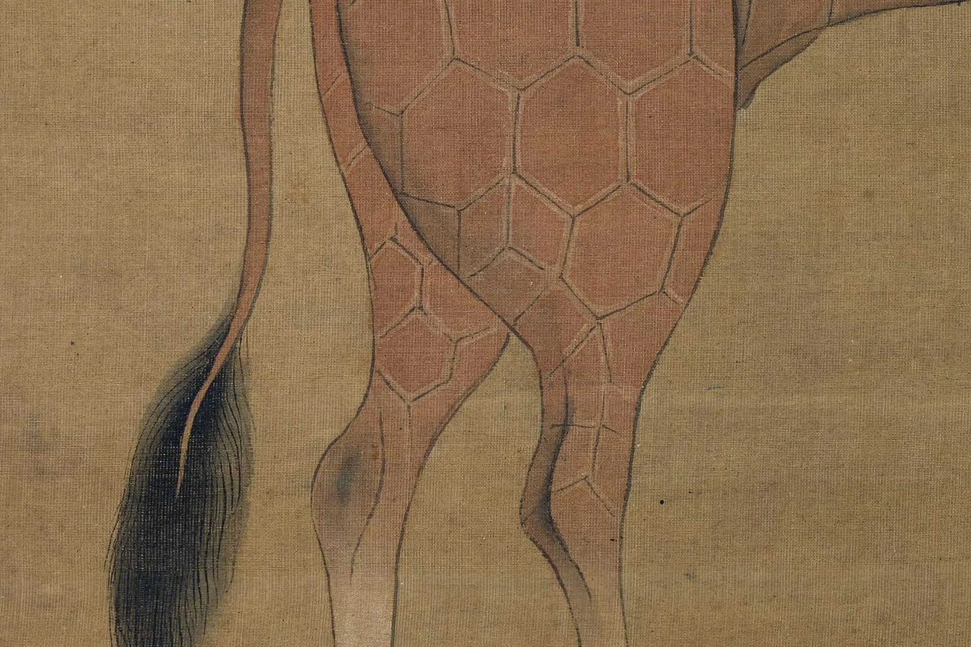 明人画麒麟沈度颂高清大图局部 (3)