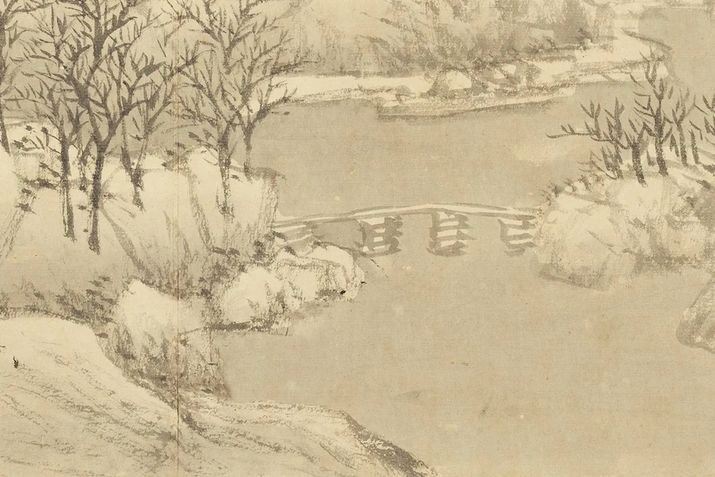 王翚雪景山水《仿李成雪图》局部 (2)