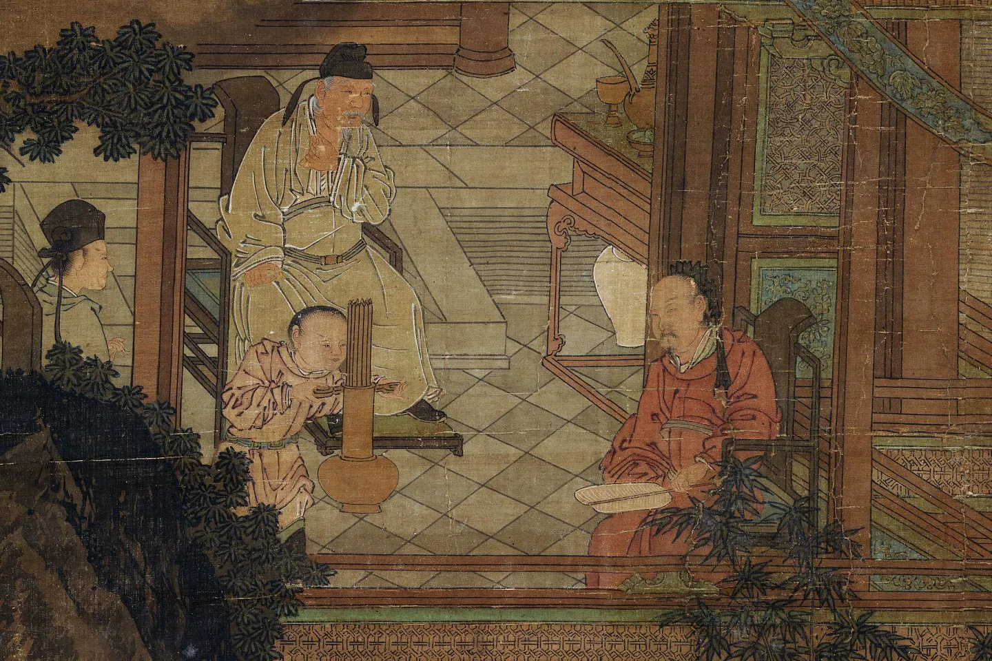 宋李嵩《仙筹增庆图》局部 (2)