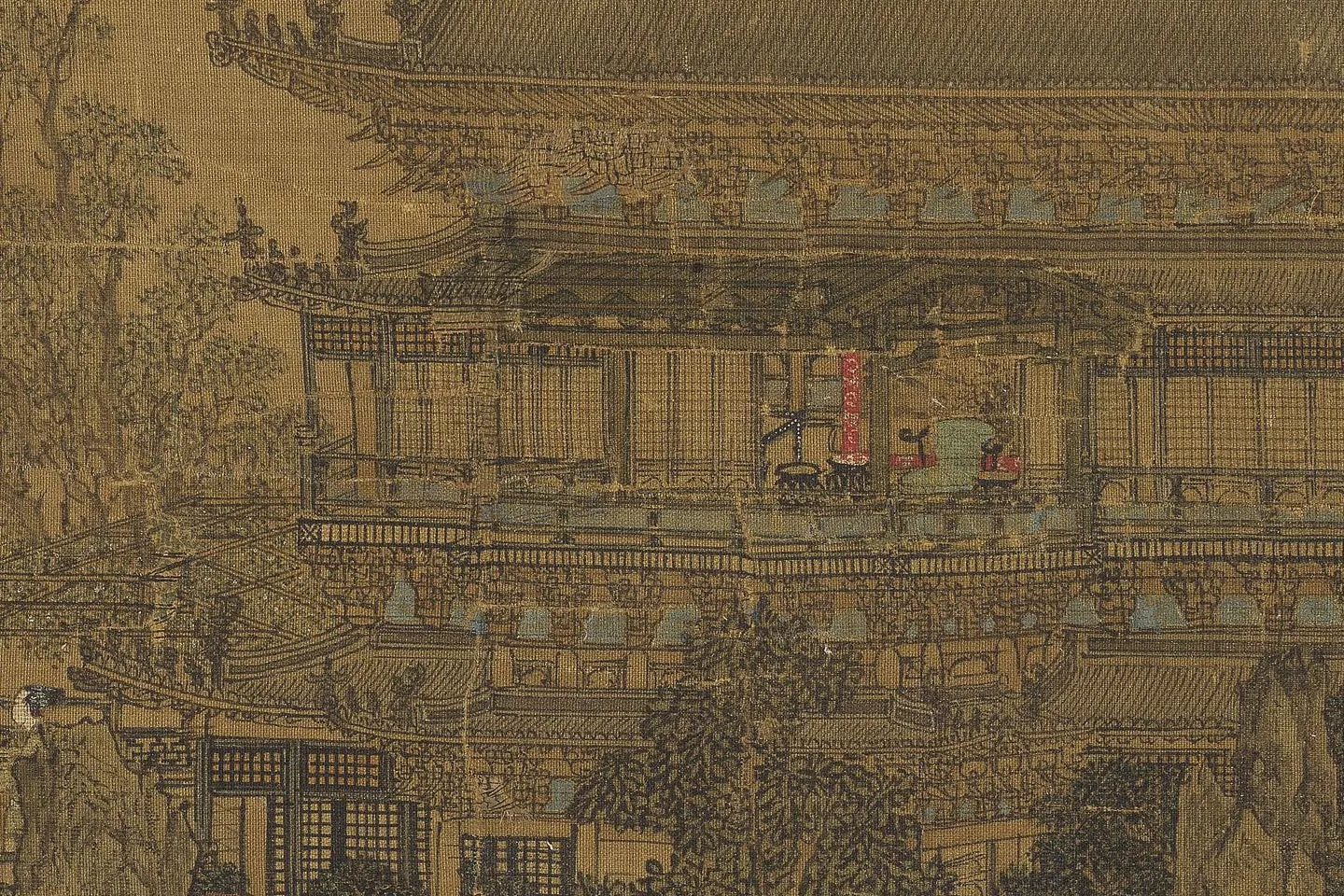 宋李嵩焚香祝圣局部 (2)