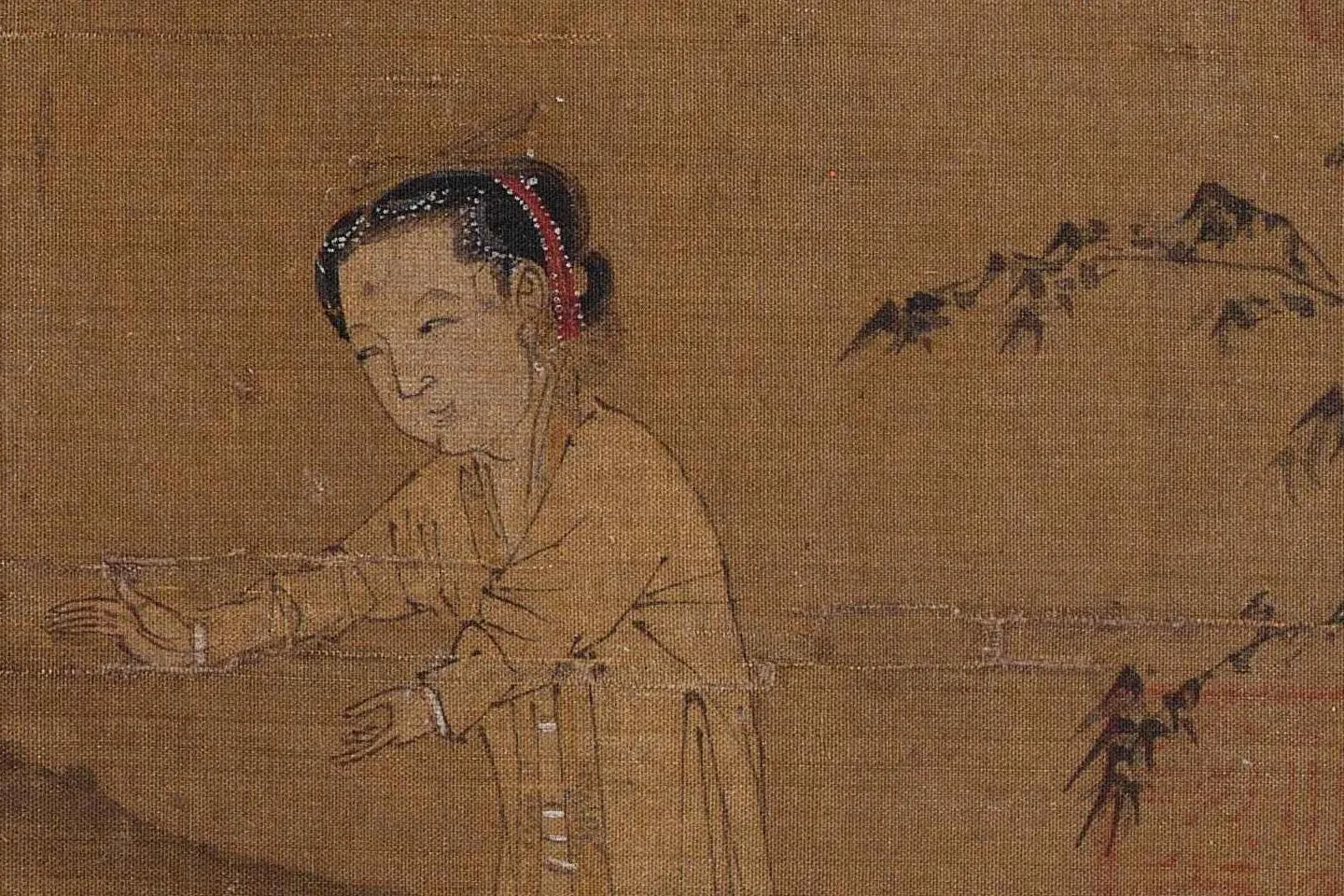 李嵩《骷髅幻戏图》高清大图局部 (4)