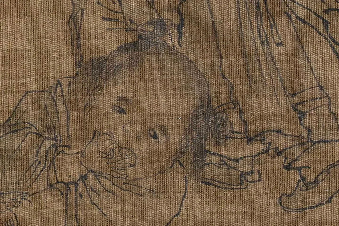 李嵩《货郎图卷》高清大图局部 (7)