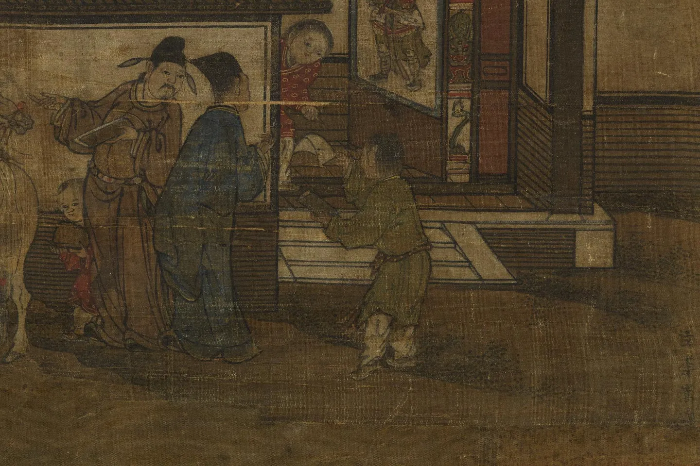 宋李嵩岁朝图局部 (3)