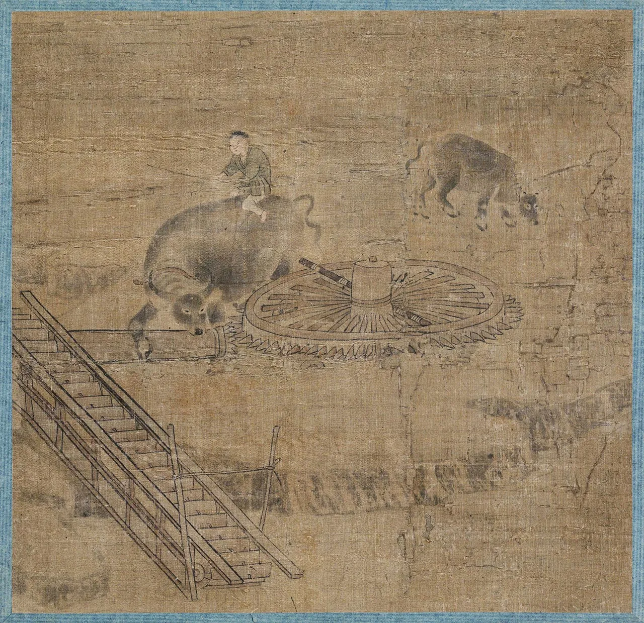 李嵩《龙骨车图》