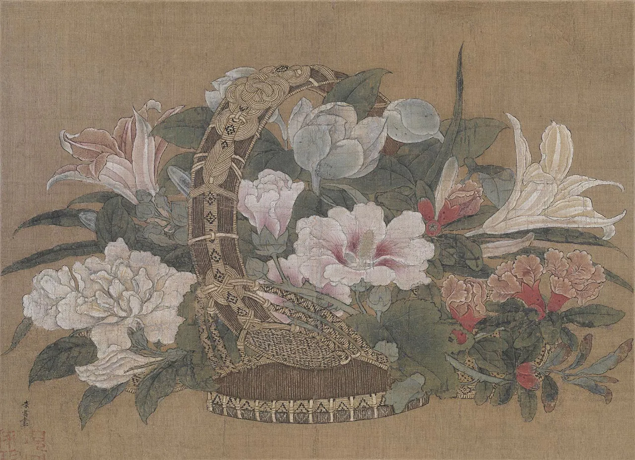 李嵩《花篮图》
