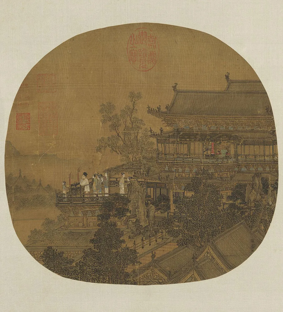 宋李嵩焚香祝圣