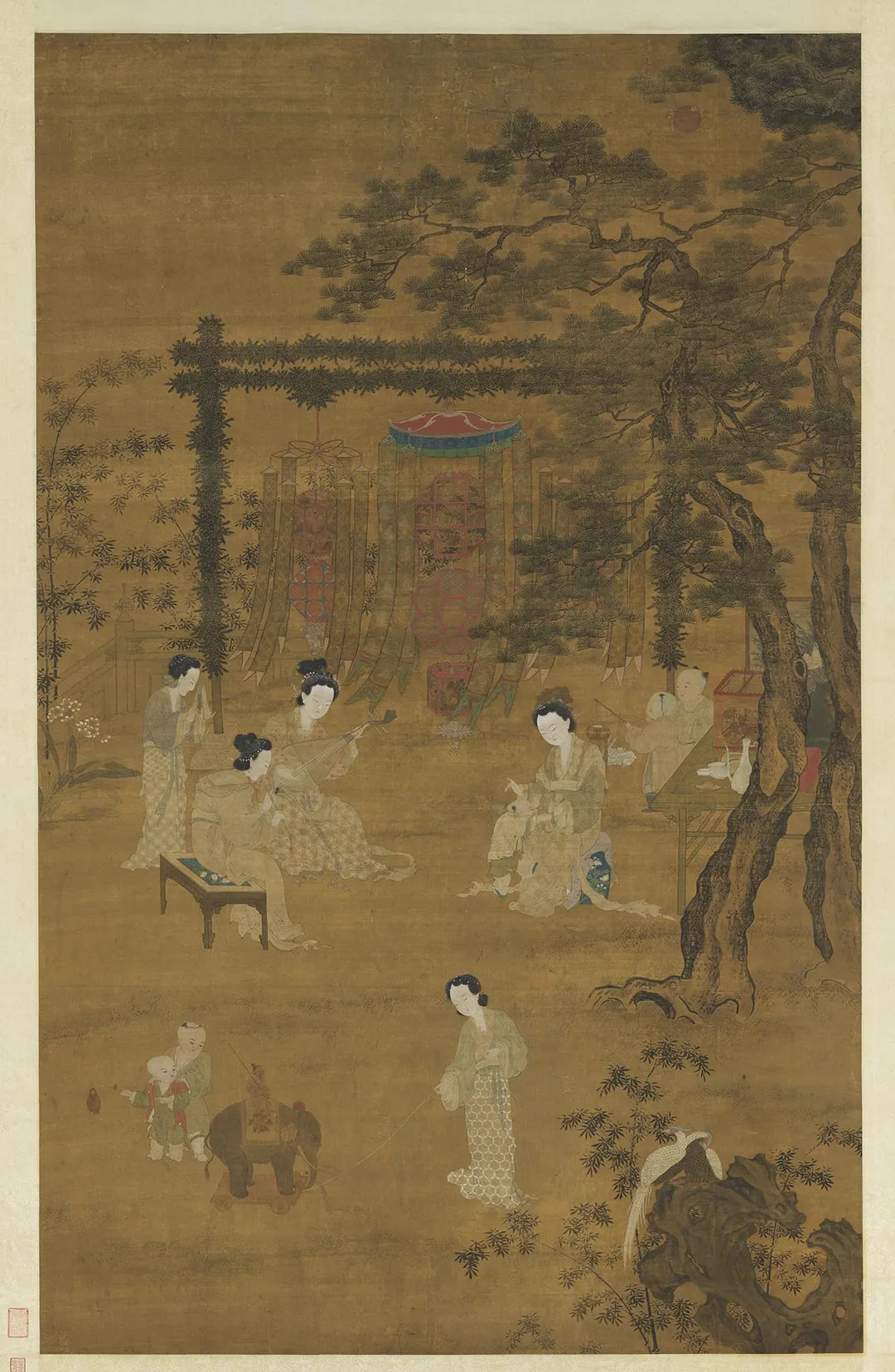 李嵩《宋李嵩观灯图》