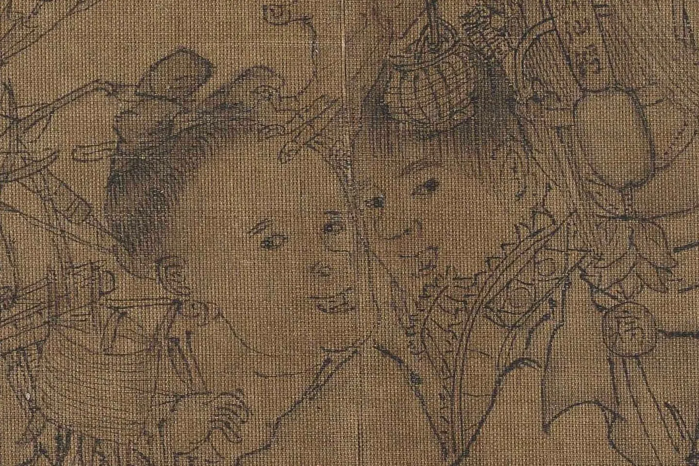 李嵩《货郎图卷》高清大图局部 (3)