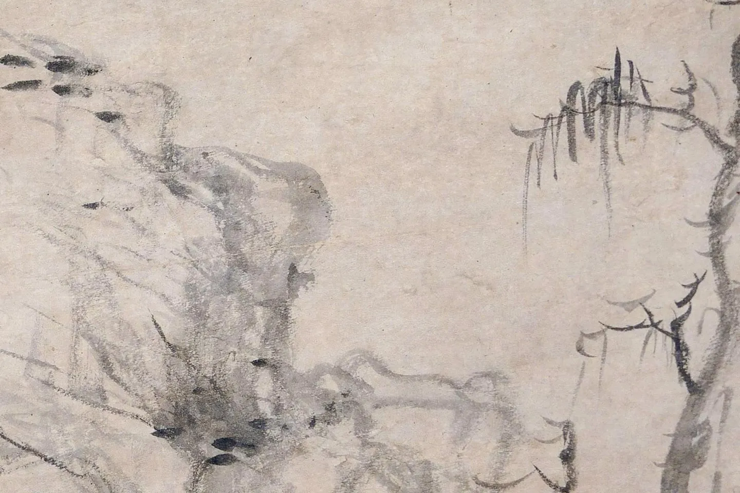 恽寿平《刻露清秀图》局部 (4)
