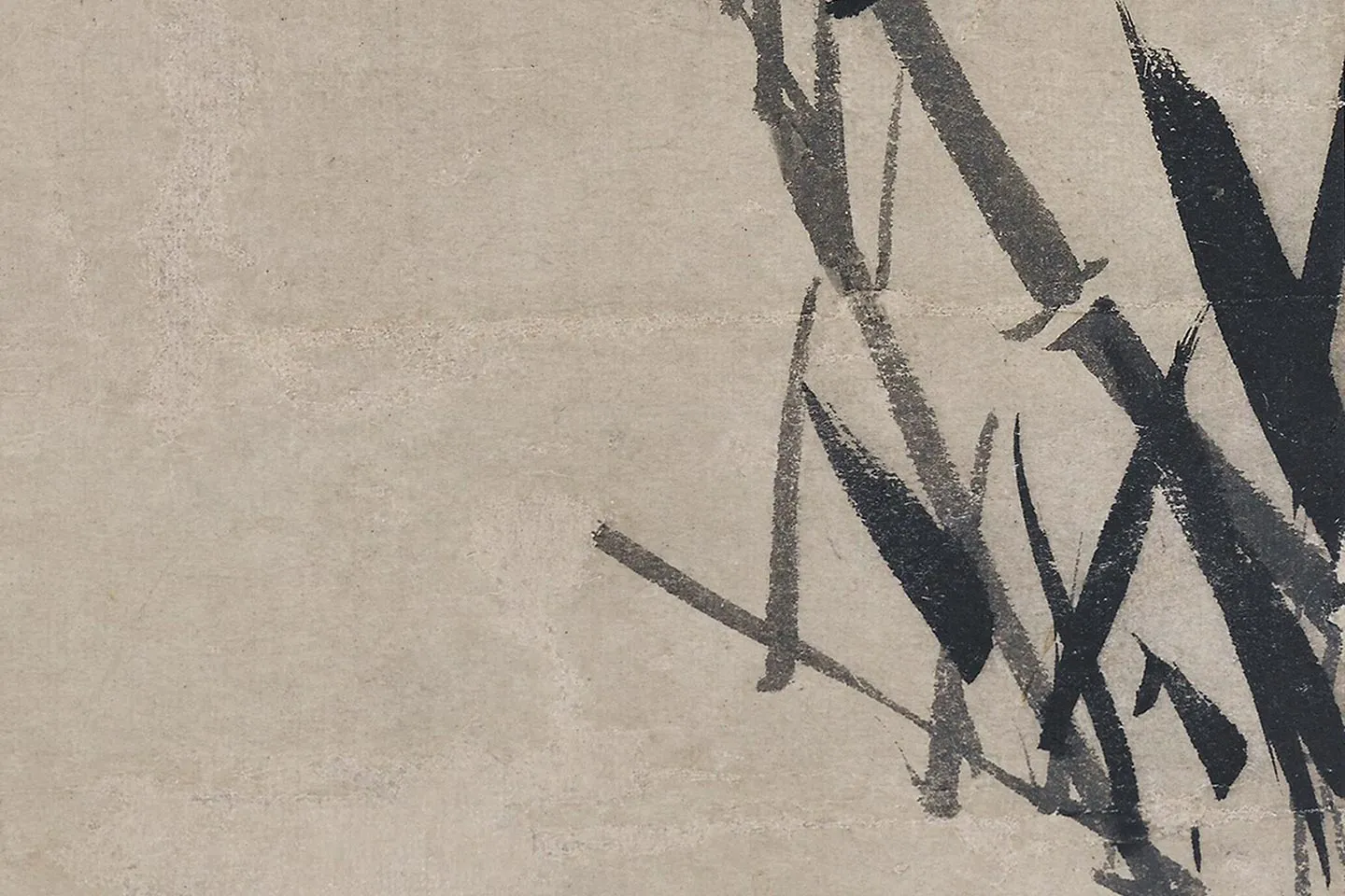 传吴镇水墨竹《风竹图》 (4)