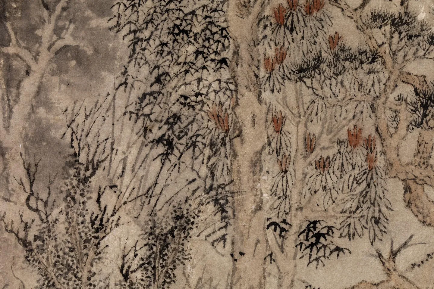 钱谷《惠山煮泉图》局部 (3)