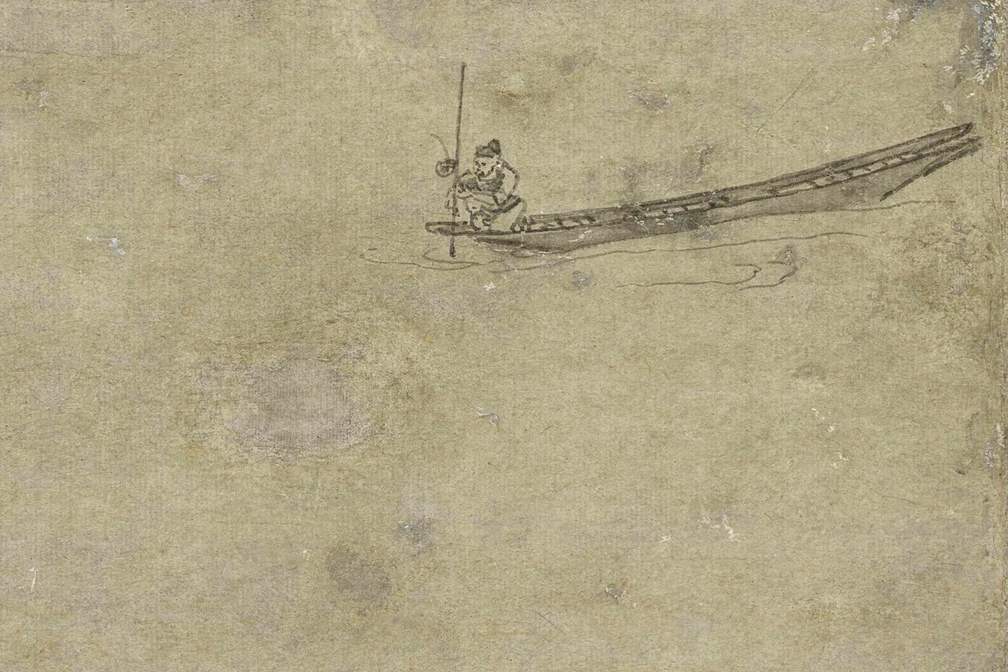 吴镇山水画《洞庭渔隐图》局部 (6)