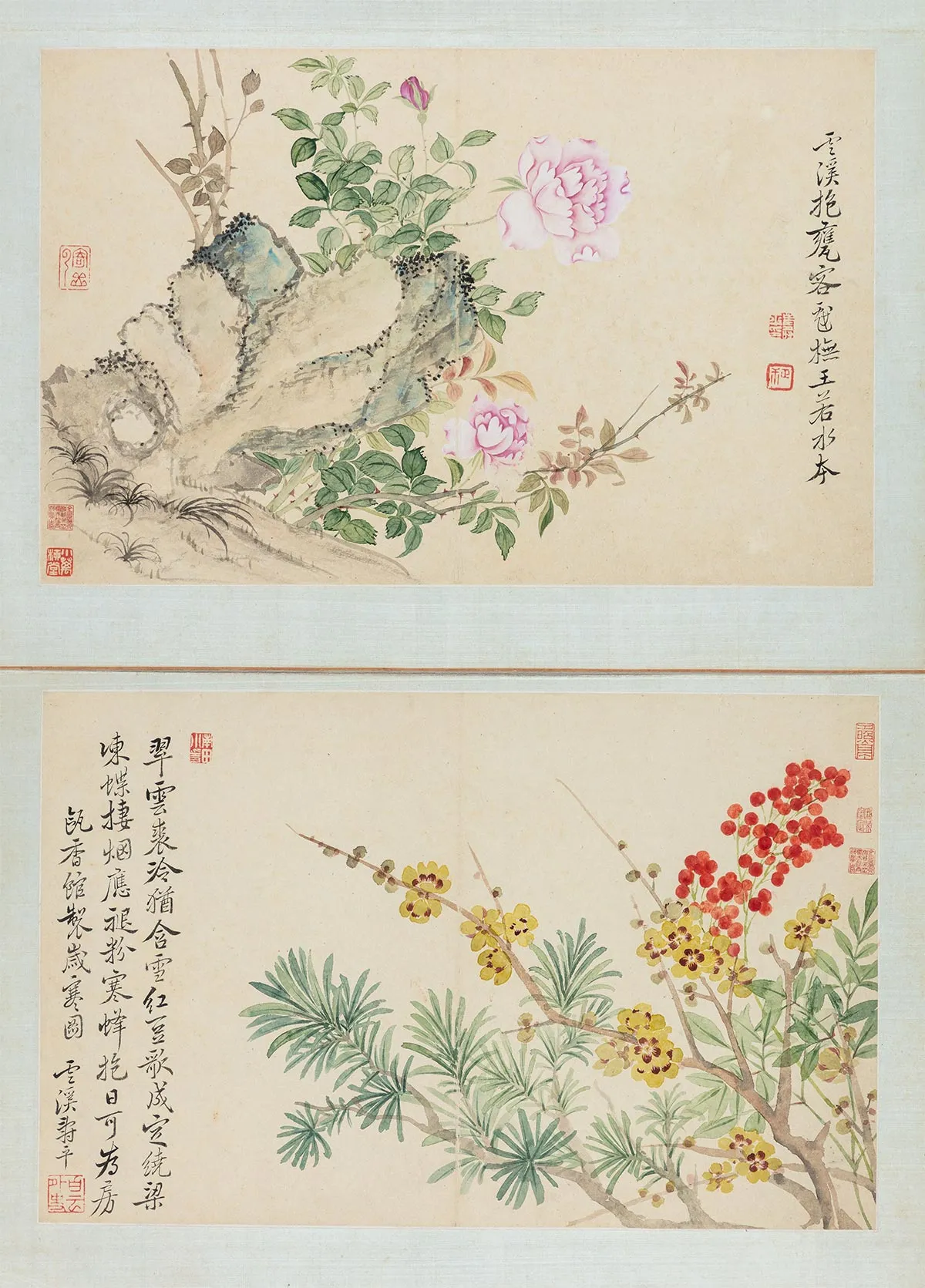 恽寿平花卉册 (1)
